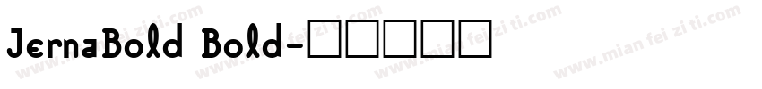 JernaBold Bold字体转换